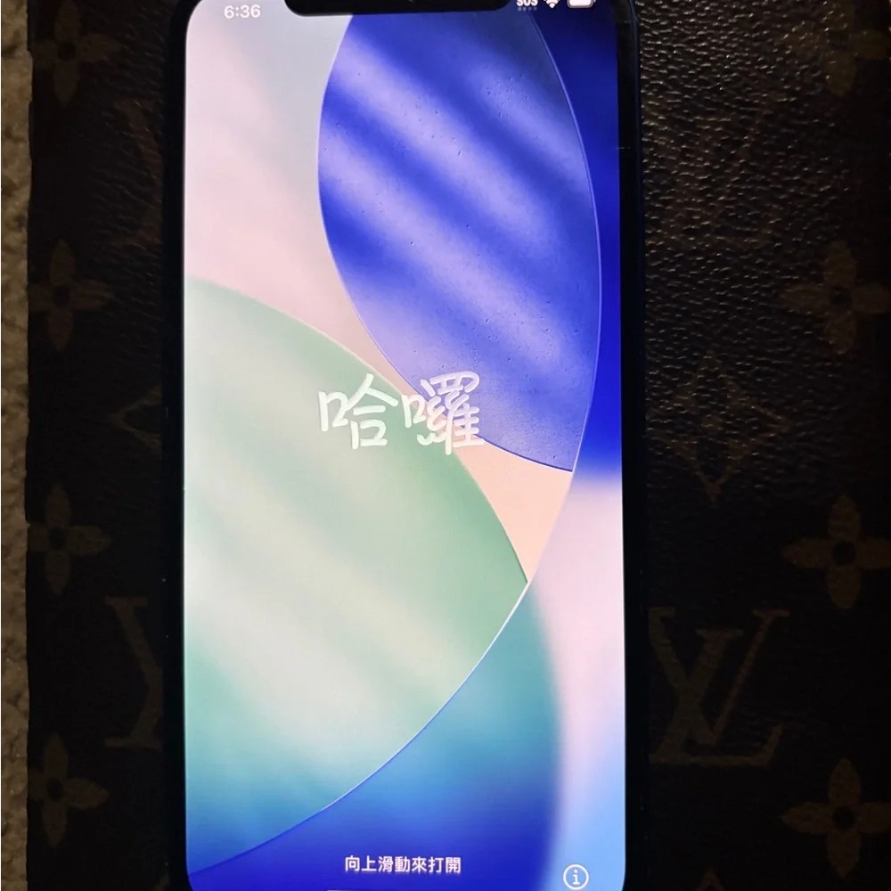 Blue Apple IPhone 12 must be unlocked by a Computer or for Parts.